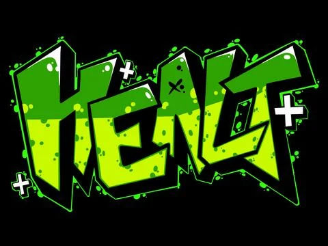 Digital letter healt Stock Illustration