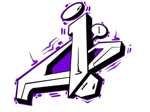 Digital letter i Stock Illustration