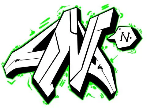 Digital letter N Stock Illustration