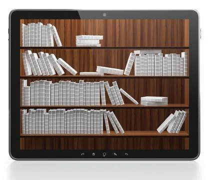 Digital library Stock Illustration