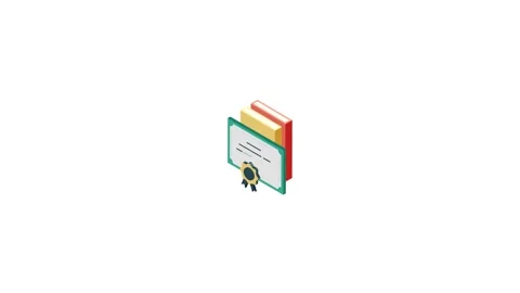 Digital library online book search looping line icon Video stock 325827979