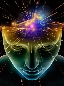 Digital Life of Consciousness 库存插图