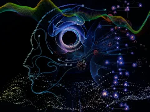 Digital Life of Machine Consciousness イラスト素材