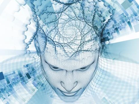 Digital Life of the Mind Stockillustratie