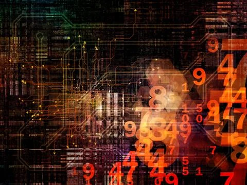 Digital Life of Network Illustrazione stock