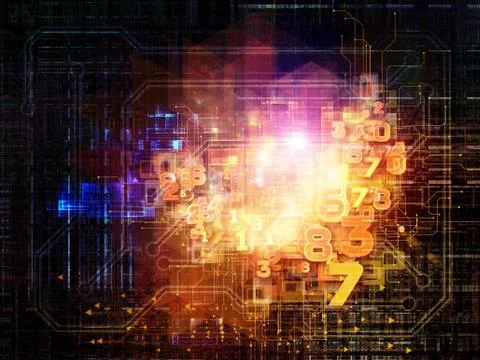 Digital Life of Network Illustrazione stock