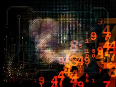 Digital Life of Network Illustrazione stock