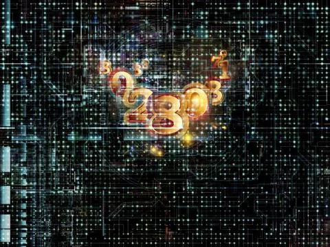 Digital Life of Network Illustrazione stock