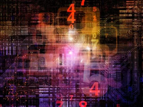 Digital Life of Network Illustrazione stock