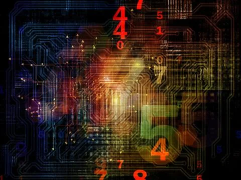 Digital Life of Network Illustrazione stock