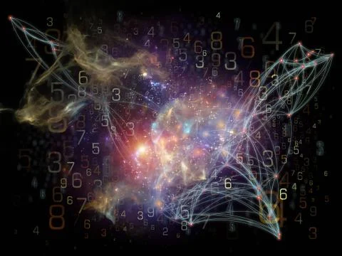 Digital Life of Network Stock Illustration