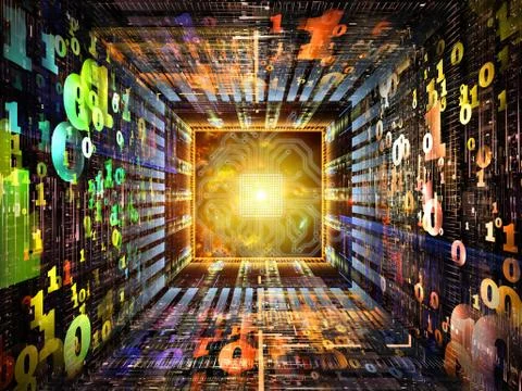 Digital Life of Numbers イラスト素材