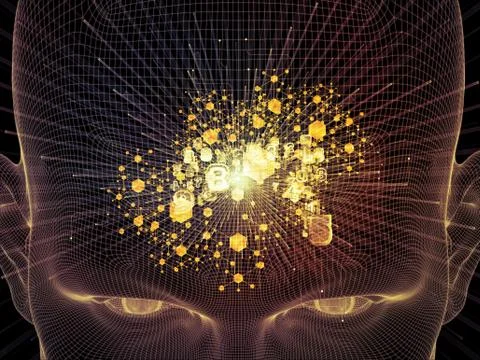 Digital Life of Reason Stock Illustration