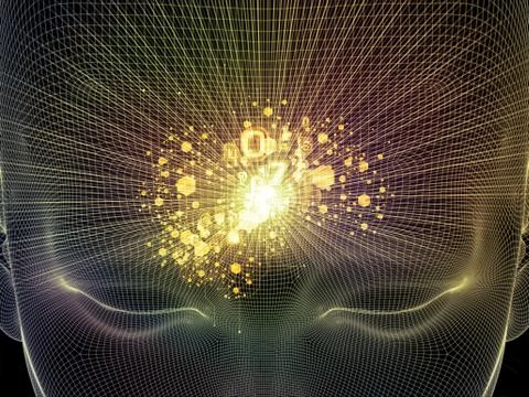 Digital Life of Reason Stock Illustration