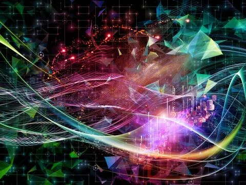 Digital Life of Virtual World イラスト素材