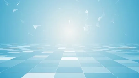 Digital light blue geometric background Stock Footage 139037482