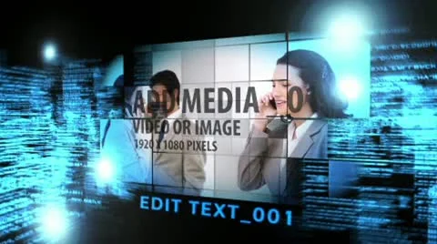 Digital Light Flythrough After Effects素材