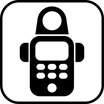 Digital light meter flashmeter photography tool Stock Illustration