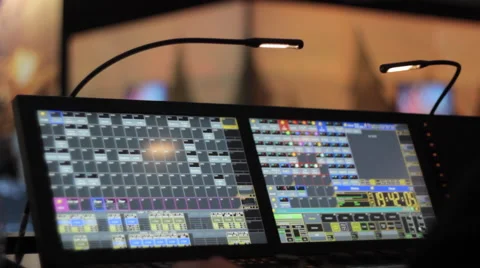 Digital Light Mixer Stock Footage 41114901