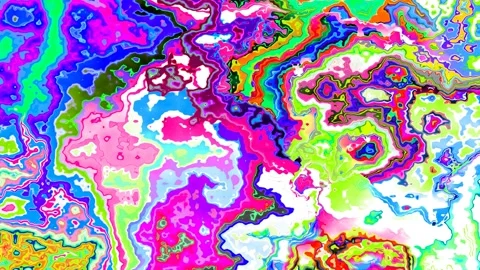 Digital light splashes retro glitch effect trend. Looped animation of flat sh Video stock 136827788