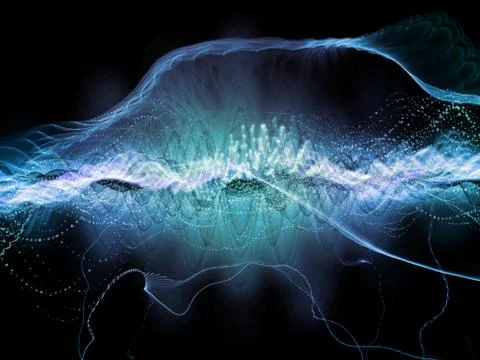 Digital Light Wave Stock Illustration