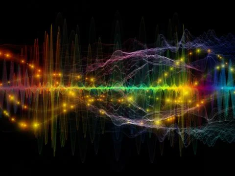 Digital Light Wave Stock Illustration