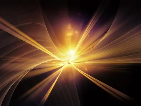 Digital Light Waves Stock Illustration