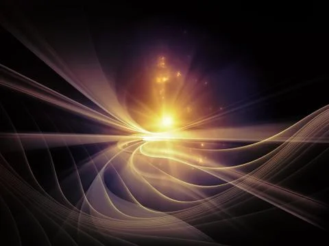 Digital Light Waves Stock Illustration