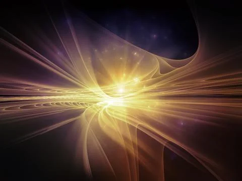 Digital Light Waves Stock Illustration