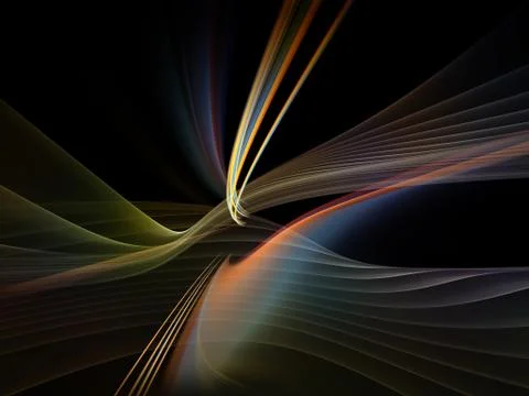 Digital Light Waves 스톡 일러스트