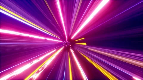 Digital lights fly very quickly through the cyber space. Stock Footage 144570280