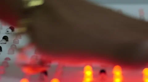 Digital Lights Sensing a Hand Видео 58682048