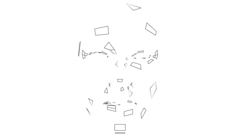 Digital lines create face shape, digital concept Stock Footage 98926169