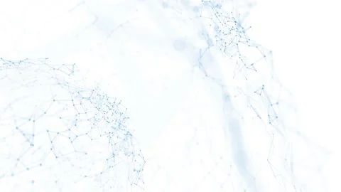 Digital lines dots isolated on white background Видео 229010443