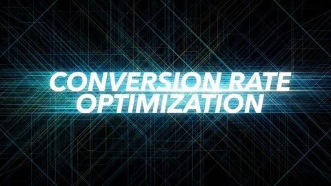 Digital Lines Tech Word - CONVERSION RATE OPTIMIZATION Stock Footage 98325146