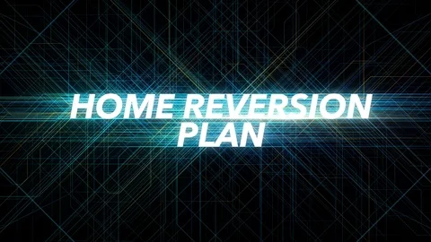 Digital Lines Tech Word - HOME REVERSION PLAN Stock Footage 98326153
