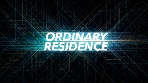 Digital Lines Tech Word - ORDINARY RESIDENCE Stock Footage 98327264
