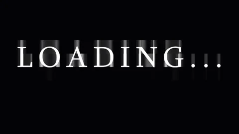 Digital loading animation sequence with glitch effect in dark background fo.. Stock Footage 343417327