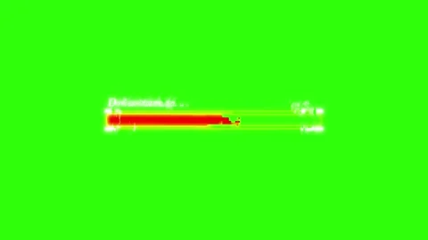 Digital loading bar animation with glitch isolated on black background. Com.. Stock Footage 332885389