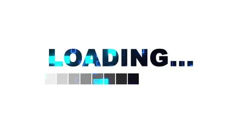 Digital loading bar Stock Illustration