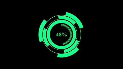 Digital loading progress bar animation for technology network transfer or f.. 库存影片 332722630