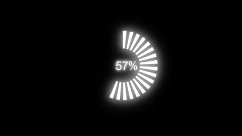 Digital Loading Screen with Progress Bar... | Stock Video | Pond5