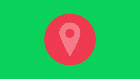 Digital Location Pin Map Marker Animation Stock Footage 331360354