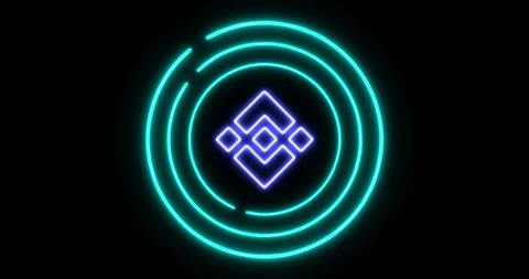 Digital lock concept of denying access with Binance coin (BNB) symbol Stock Footage 102239437