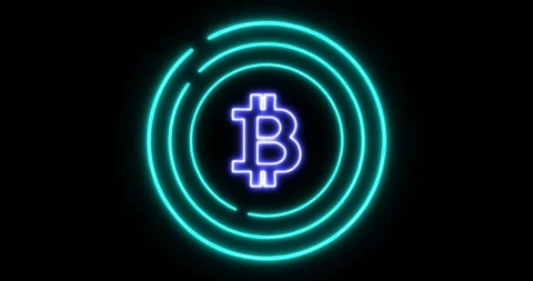 Digital lock concept of denying access with Bitcoin (BTC) cryptocurrency symbol Stock Footage 102263494