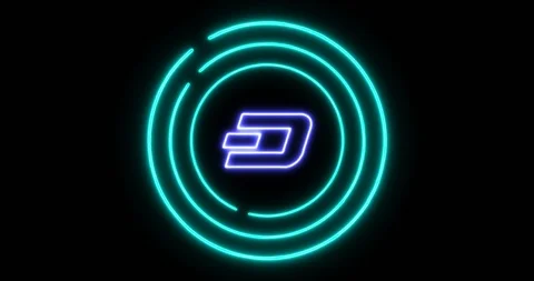 Digital lock concept of denying access with Dash (DASH) cryptocurrency symbol Stock Footage 102339567