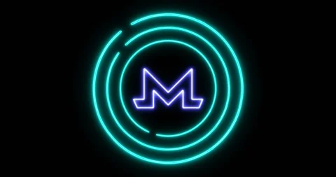 Digital lock concept of denying access with Monero (XMR) cryptocurrency symbol Stock Footage 102590734