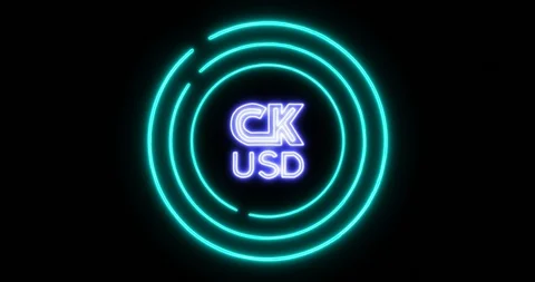 Digital lock concept of denying access with CK USD (CKUSD) cryptocurrency symbol Stock Footage 102860874