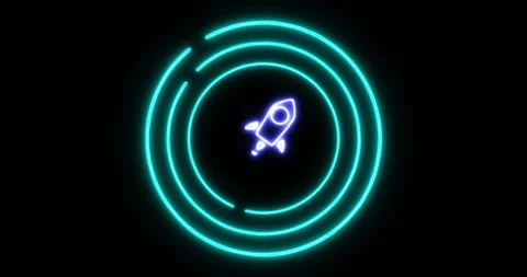 Digital lock concept of denying access with Stellar (XLM) cryptocurrency symbol Stock Footage 102915211