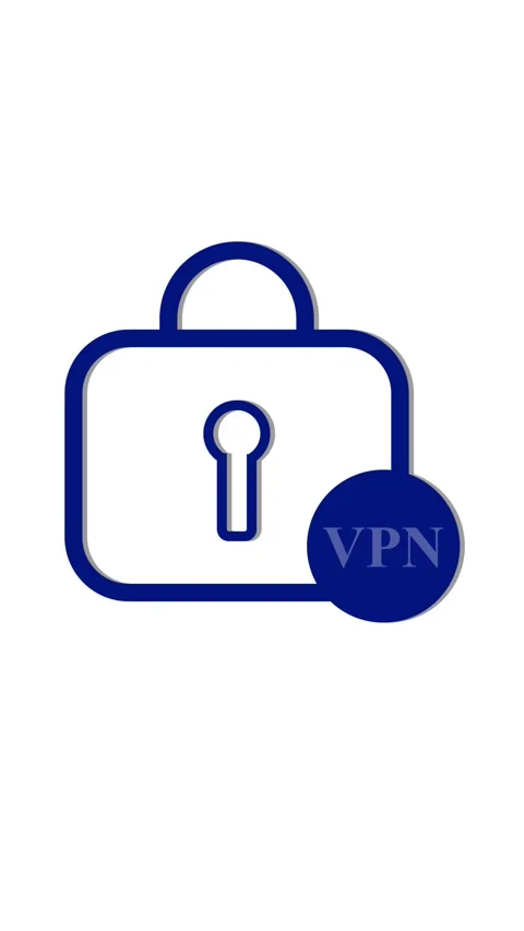 Digital lock icon with VPN text and arabic calligraphy symbol suggesting se.. Stock Footage 339215264